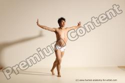 Underwear Martial art Man Asian Moving poses Average Short Black Dynamic poses Academic